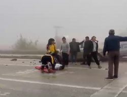 Tanker otomobille çarpıştı 1 yaralı