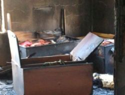 Mut'ta ev yang�n� korkuttu