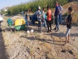 Tar�m arac� devrildi 2 hafif yaral�